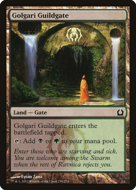 Golgari Guildgate - Return to Ravnica Magic: The Gathering trading card