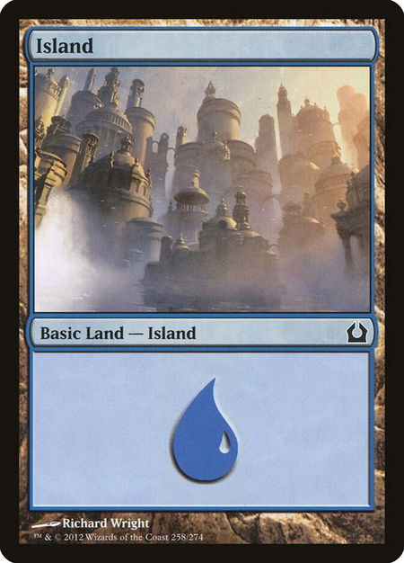 Island (258) - Return to Ravnica Magic: The Gathering trading card