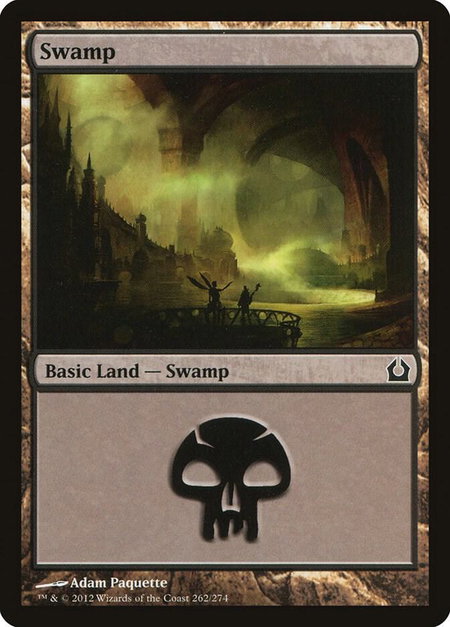 Swamp (262) trading card from Return to Ravnica Swamp (262) - Return to Ravnica Magic: The Gathering trading card