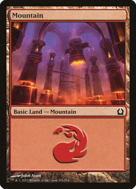 Mountain (265) - Return to Ravnica Magic: The Gathering trading card