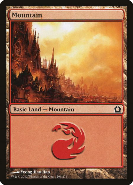 Mountain (266) - Return to Ravnica Magic: The Gathering trading card