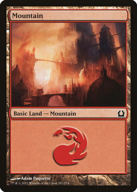 Mountain (267) - Return to Ravnica Magic: The Gathering trading card