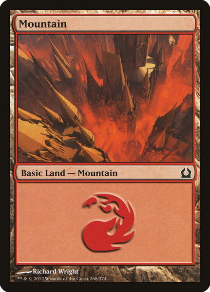 Mountain (268) trading card from Return to Ravnica Mountain (268) - Return to Ravnica Magic: The Gathering trading card