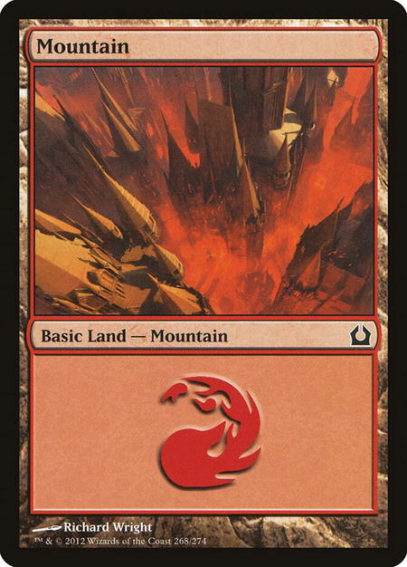 Mountain (268) - Return to Ravnica Magic: The Gathering trading card