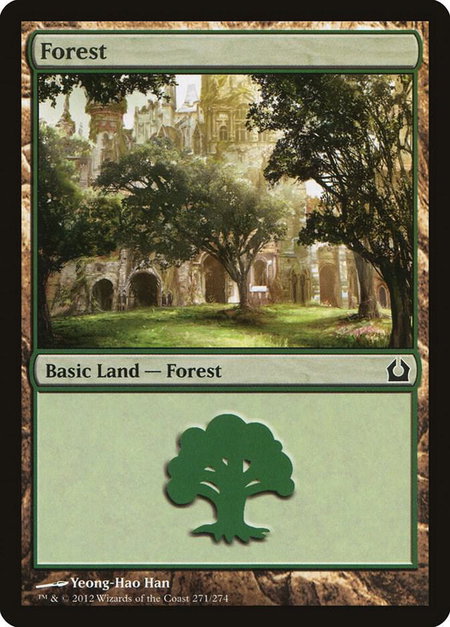 Forest (271) trading card from Return to Ravnica Forest (271) - Return to Ravnica Magic: The Gathering trading card