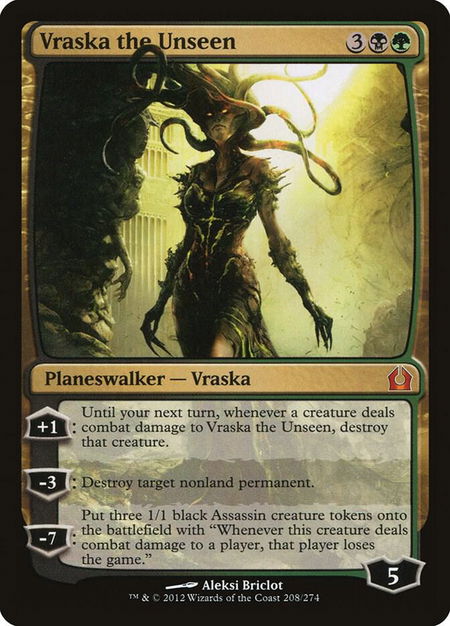 Vraska the Unseen - Return to Ravnica Magic: The Gathering trading card