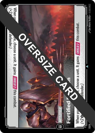 Fortified Position (Oversized) - Origins: Proving Grounds Riftbound trading card