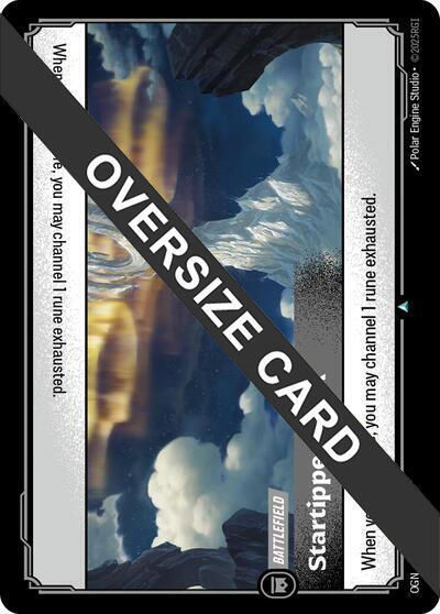 Startipped Peak (Oversized) - Origins: Proving Grounds Riftbound trading card