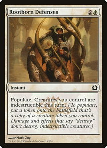Rootborn Defenses - Return to Ravnica (RTR) #19 - Common Magic: The Gathering Trading Card