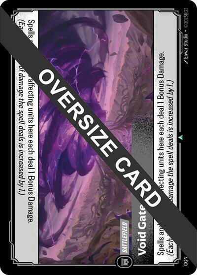 Void Gate (Oversized) - Origins: Proving Grounds Riftbound trading card