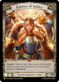 Balance of Justice - Compendium of Rathe - Antiquity Pack (ANQ) #ANQ004 - Legendary Flesh and Blood Trading Card