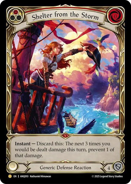 Shelter from the Storm - Compendium of Rathe - Antiquity Pack Flesh and Blood trading card
