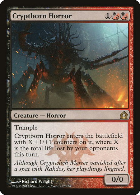 Cryptborn Horror - Return to Ravnica Magic: The Gathering trading card