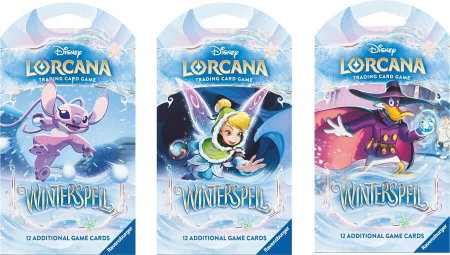 Disney Lorcana: Winterspell Sleeved Booster Pack Art Bundle [Set of 3] - Winterspell Disney Lorcana trading card