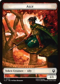 Ally (0004) // Soldier (0011) Double-Sided Token - Avatar: The Last Airbender (TLA) #4 // 11 - Token Magic: The Gathering Trading Card
