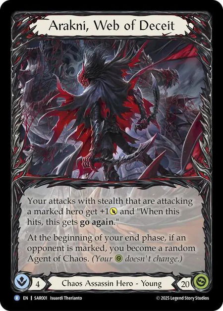 Arakni, Web of Deceit - Silver Age Chapter 1 Flesh and Blood trading card