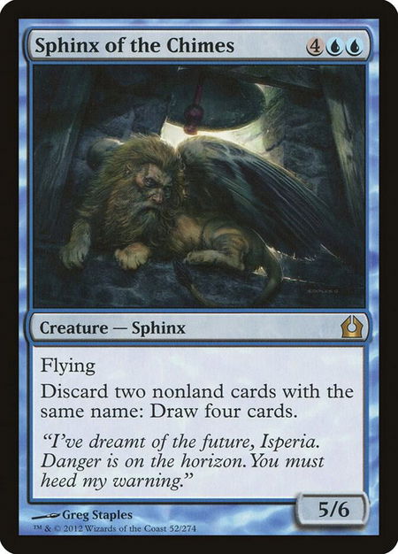 Sphinx of the Chimes - Return to Ravnica Magic: The Gathering trading card