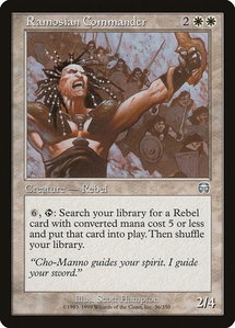 Ramosian Commander - Mercadian Masques (MMQ) #36 - Uncommon Magic: The Gathering Trading Card