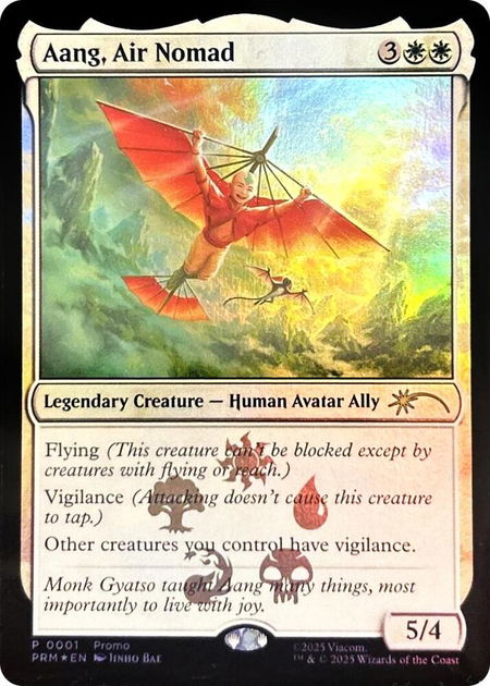 Aang, Air Nomad - Media Promos Magic: The Gathering trading card