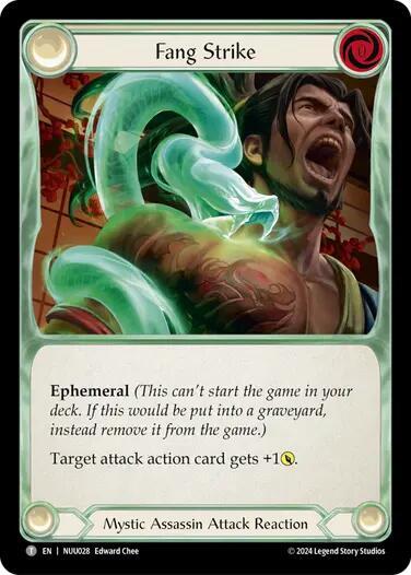 Fang Strike // Slither - Blitz Deck: Part the Mistveil - Nuu Flesh and Blood trading card