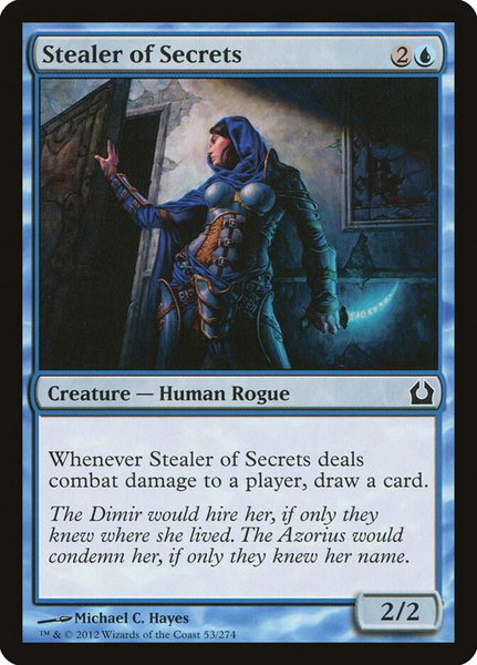 Stealer of Secrets trading card from Return to Ravnica Stealer of Secrets - Return to Ravnica Magic: The Gathering trading card