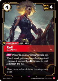 Rell - Magnetic - Spiritforged (SFD) #024/221 - Rare Riftbound Trading Card
