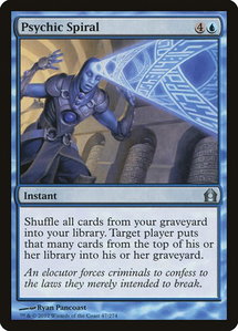 Psychic Spiral - Return to Ravnica (RTR) #47 - Uncommon Magic: The Gathering Trading Card