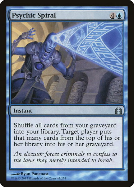 Psychic Spiral trading card from Return to Ravnica Psychic Spiral - Return to Ravnica Magic: The Gathering trading card