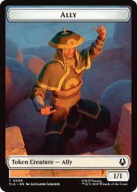 Ally (0006) // Soldier (0002) Double-Sided Token - Avatar: The Last Airbender (TLA) #6 // 2 - Token Magic: The Gathering Trading Card