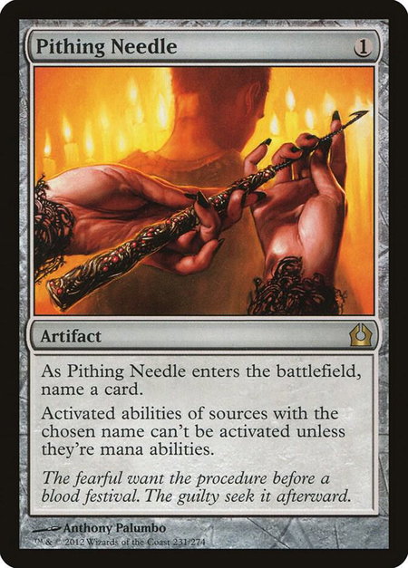 Pithing Needle - Return to Ravnica Magic: The Gathering trading card