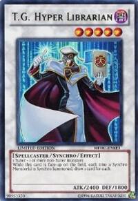 T.G. Hyper Librarian trading card from Return of the Duelist SE T.G. Hyper Librarian - Return of the Duelist SE YuGiOh trading card