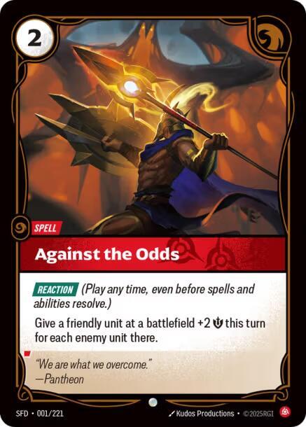 Against the Odds - Spiritforged Riftbound trading card