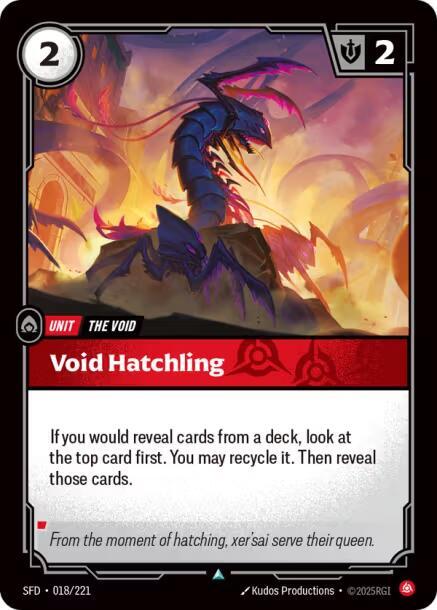 Void Hatchling - Spiritforged Riftbound trading card
