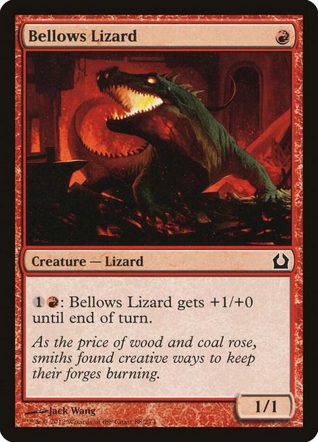 Bellows Lizard - Return to Ravnica Magic: The Gathering trading card