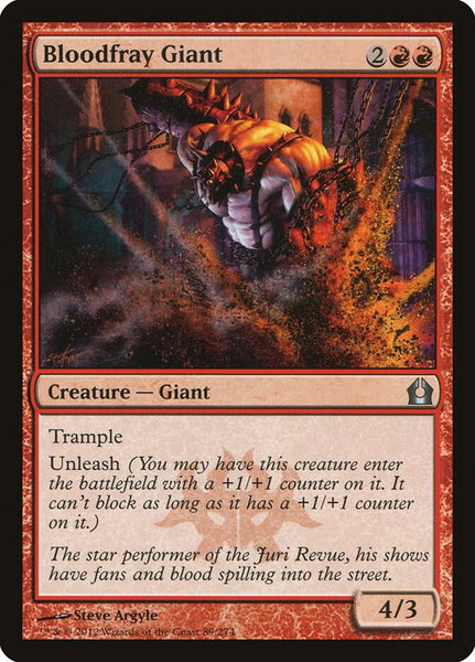 Bloodfray Giant - Return to Ravnica Magic: The Gathering trading card