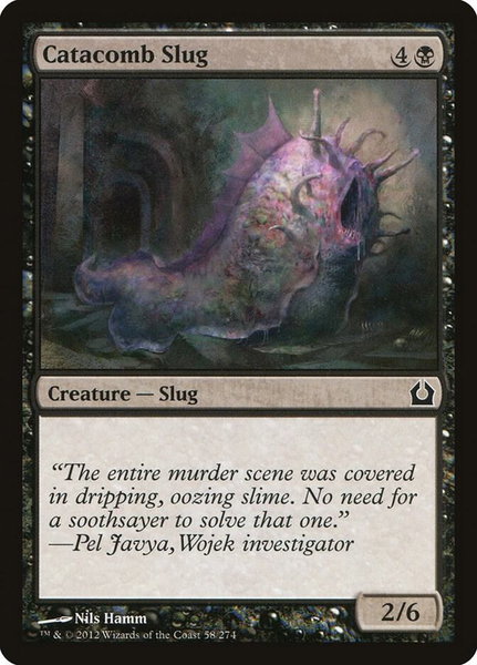 Catacomb Slug trading card from Return to Ravnica Catacomb Slug - Return to Ravnica Magic: The Gathering trading card