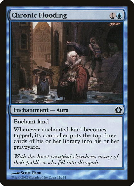 Chronic Flooding trading card from Return to Ravnica Chronic Flooding - Return to Ravnica Magic: The Gathering trading card