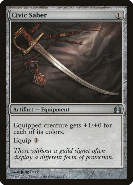Civic Saber - Return to Ravnica Magic: The Gathering trading card