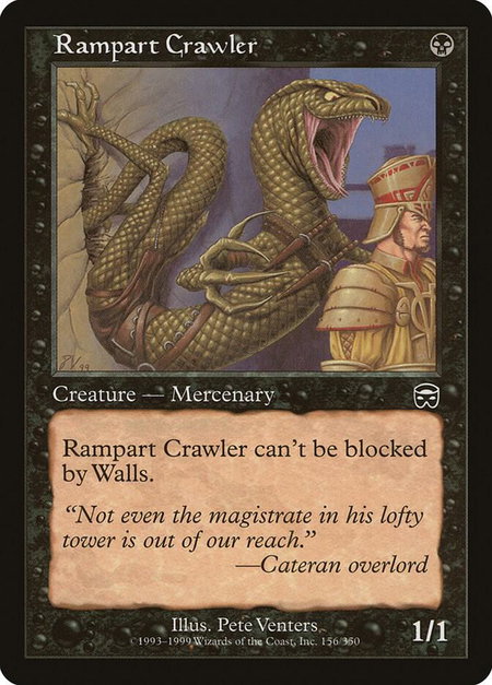Rampart Crawler - Mercadian Masques Magic: The Gathering trading card