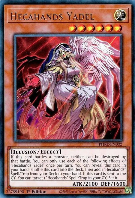 Hecahands Yadel - Phantom Revenge YuGiOh trading card