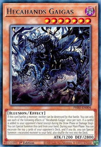 Hecahands Gaigas - Phantom Revenge (PHRE) #PHRE-EN004 - Rare YuGiOh Trading Card