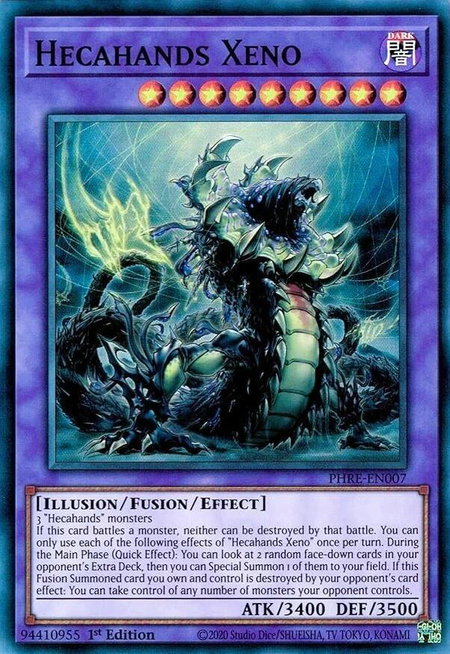 Hecahands Xeno - Phantom Revenge YuGiOh trading card
