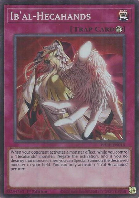Ib'al-Hecahands (Super Rare) trading card from Phantom Revenge Ib'al-Hecahands (Super Rare) - Phantom Revenge YuGiOh trading card