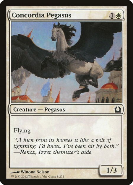 Concordia Pegasus - Return to Ravnica Magic: The Gathering trading card