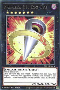 Number 11: Big Eye - Phantom Revenge (PHRE) #PHRE-EN013 - Rare YuGiOh Trading Card