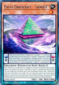 Enato Enneacraft - "oknirIA" - Phantom Revenge (PHRE) #PHRE-EN019 - Rare YuGiOh Trading Card