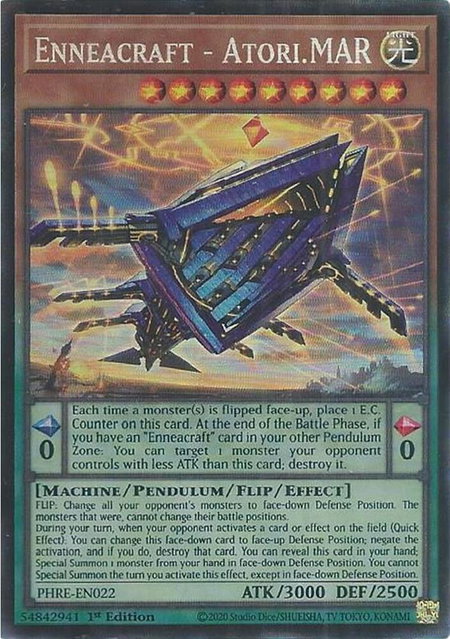 Enneacraft - Atori.MAR (CR) - Phantom Revenge YuGiOh trading card