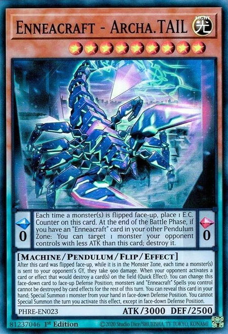 Enneacraft - Archa.TAIL - Phantom Revenge YuGiOh trading card