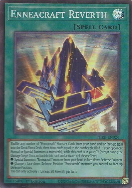 Enneacraft Reverth (Super Rare) trading card from Phantom Revenge Enneacraft Reverth (Super Rare) - Phantom Revenge YuGiOh trading card