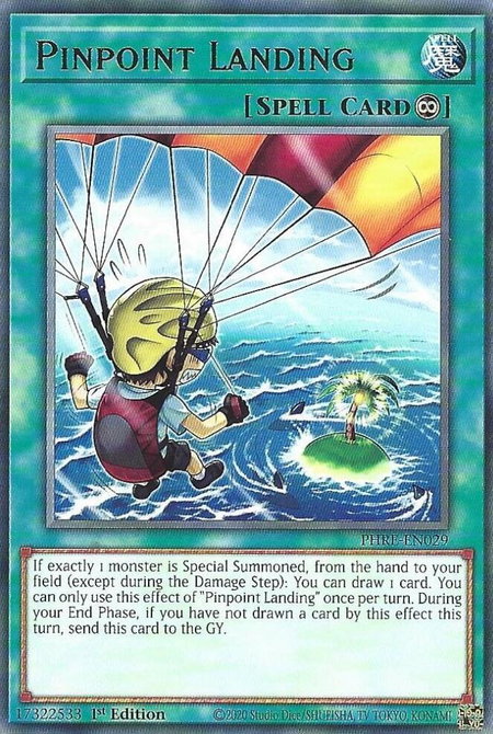 Pinpoint Landing - Phantom Revenge YuGiOh trading card